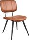 LABEL51 Eetkamerstoel Fos - Cognac - Leder