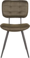 LABEL51 Eetkamerstoel Gus - Army green - Microfiber