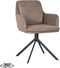 LABEL51 Eetkamerstoel Joy - Taupe - Micro Suede