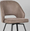 LABEL51 Eetkamerstoel Lewis - Taupe - Micro Suede