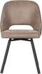 LABEL51 Eetkamerstoel Lewis - Taupe - Micro Suede