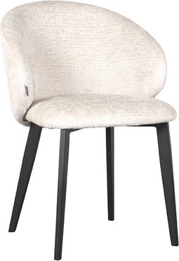 LABEL51 Eetkamerstoel Logan - Crème - Micro Suede