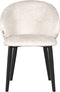 LABEL51 Eetkamerstoel Logan - Crème - Micro Suede