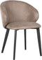LABEL51 Eetkamerstoel Logan - Taupe - Micro Suede