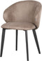 LABEL51 Eetkamerstoel Logan - Taupe - Micro Suede