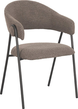 LABEL51 Eetkamerstoel Lowen - Bruin - Bouclé