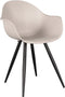 LABEL51 Eetkamerstoel Luca - Zand - Kunststof