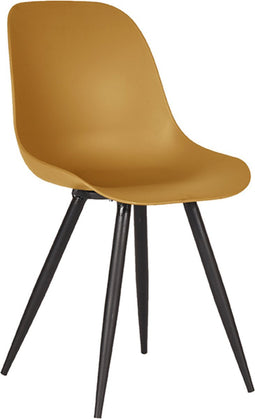 LABEL51 Eetkamerstoel Monza - Oker - Kunststof