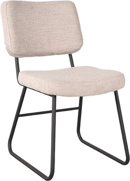LABEL51 Eetkamerstoel Noah - Naturel - Bouclé
