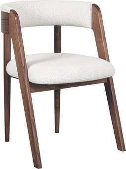 LABEL51 Eetkamerstoel Sasha - Wit - Bouclé