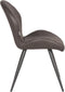LABEL51 Eetkamerstoel Sil - Antraciet - Microfiber