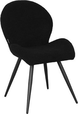 LABEL51 Eetkamerstoel Sky - Zwart - Teddy