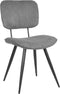 LABEL51 Eetkamerstoel Vic - Donkergrijs - Ribcord