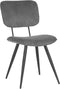 LABEL51 Eetkamerstoel Vic - Donkergrijs - Ribcord