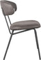LABEL51 Eetkamerstoel Vic - Donkergrijs - Ribcord