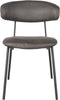 LABEL51 Eetkamerstoel Vic - Donkergrijs - Ribcord