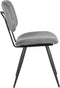 LABEL51 Eetkamerstoel Vic - Donkergrijs - Ribcord