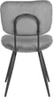 LABEL51 Eetkamerstoel Vic - Donkergrijs - Ribcord