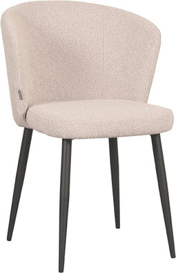 LABEL51 Eetkamerstoel Wave - Naturel - Bouclé