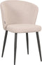 LABEL51 Eetkamerstoel Wave - Naturel - Bouclé