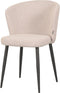 LABEL51 Eetkamerstoel Wave - Naturel - Bouclé