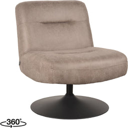 LABEL51 Eli Fauteuil - Naturel - Microfiber