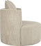 LABEL51 Evy Fauteuil - Crème - Fluweel - 90 cm