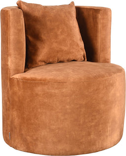 LABEL51 Evy Fauteuil - Geel - Velours - 65 cm - -