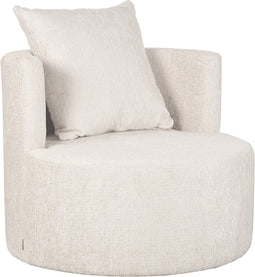 LABEL51 Evy Fauteuil - Naturel - Fluweel - 90 cm