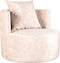 LABEL51 Evy Fauteuil - Naturel - Velours - 90 cm