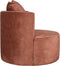 LABEL51 Evy Fauteuil - Oranje - Velours - 90 cm - -