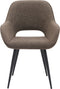 LABEL51 Fer Eetkamerstoel - Bruin - Boucle - Stoel - Normale eetkamerstoel