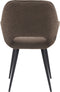 LABEL51 Fer Eetkamerstoel - Bruin - Boucle - Stoel - Normale eetkamerstoel