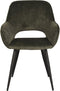 LABEL51 Fer Eetkamerstoel - Groen - Velours - Stoel - Normale eetkamerstoel