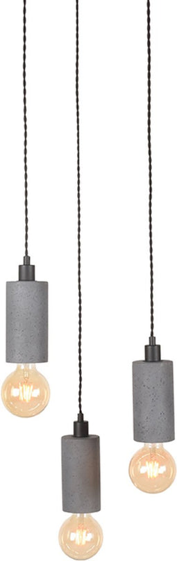 LABEL51 Fresco Hanglamp - Grijs - Beton - 3-Lichts