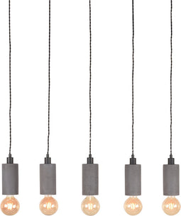 LABEL51 Fresco Hanglamp - Grijs - Beton - 5-Lichts