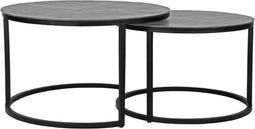 LABEL51 Grand Salontafel - Grijs - Metaal - 75 cm