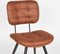 LABEL51 Gus Eetkamerstoel - Bruin - Microfiber - Stoel - Normale eetkamerstoel