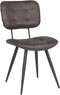 LABEL51 Gus Eetkamerstoel - Grijs - Microfiber - Stoel - Normale eetkamerstoel