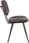 LABEL51 Gus Eetkamerstoel - Grijs - Microfiber - Stoel - Normale eetkamerstoel