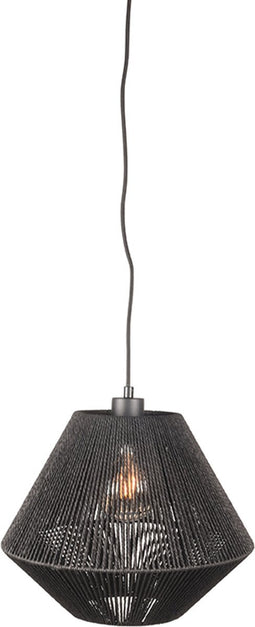 LABEL51 Ibiza Hanglamp - Zwart - Jute - 1-Lichts
