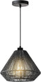 LABEL51 Ibiza Hanglamp - Zwart - Jute - 1-Lichts