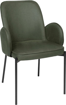 LABEL51 Jari Eetkamerstoel - Groen - Microfiber