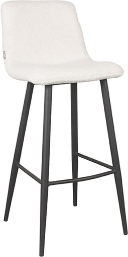 LABEL51 Jep Barkruk - Wit - Teddy - Zithoogte 78 - Kruk -