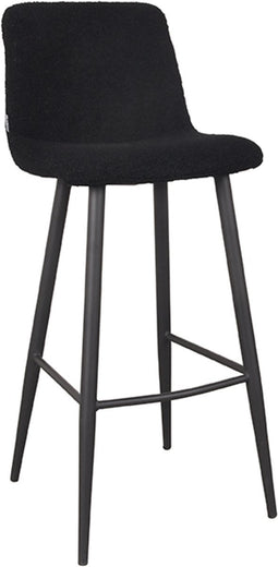 LABEL51 Jep Barkruk - Zwart - Teddy - Zithoogte 78 - Kruk -