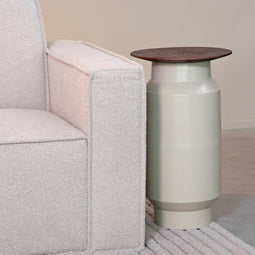 LABEL51 Jik Bijzettafel - Creme - Mangohout - 35 cm