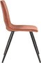 LABEL51 Josh Eetkamerstoel - Oranje - Fluweel - Stoel - Normale eetkamerstoel