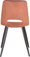LABEL51 Josh Eetkamerstoel - Oranje - Fluweel - Stoel - Normale eetkamerstoel