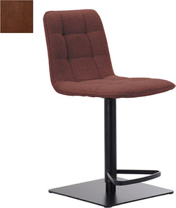 LABEL51 Juul Barkruk - Oranje - Velours - Gaslift - Kruk -