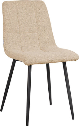 LABEL51 Juul Eetkamerstoel - Naturel - Boucle - Stoel - Normale eetkamerstoel